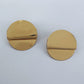 Round Folded Post Back Earrings