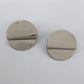 Round Folded Post Back Earrings
