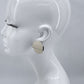 Round Folded Post Back Earrings