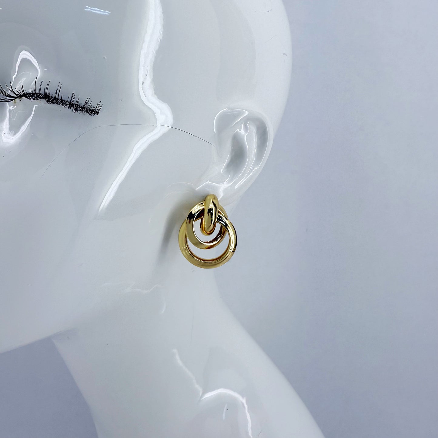 Geometric Drop Post Earrings