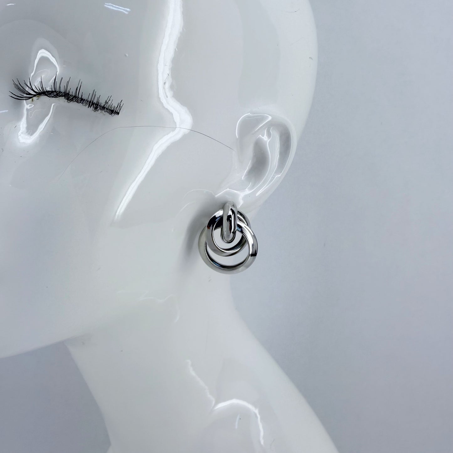 Geometric Drop Post Earrings