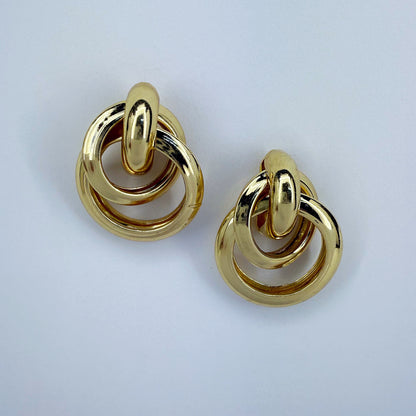 Geometric Drop Post Earrings