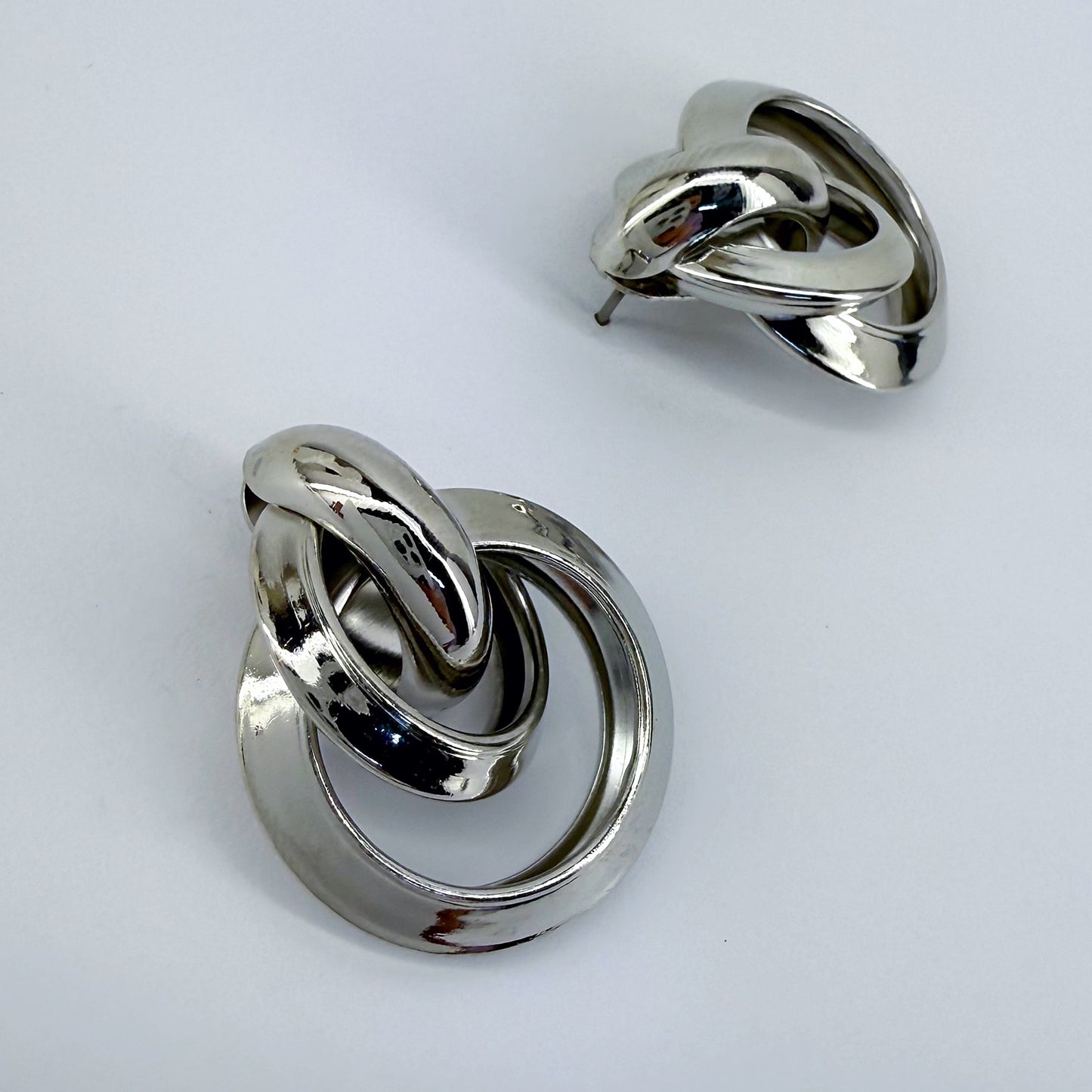 Geometric Drop Post Earrings