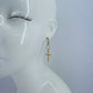 Post Back Rhinestone Chains With Cross Dangle