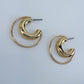 Double Hoop Design Earring