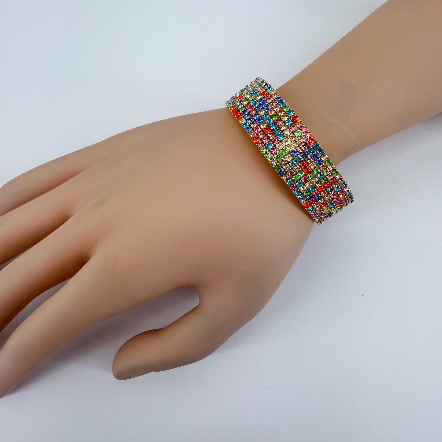 Multicolor Memory Wire Bracelet