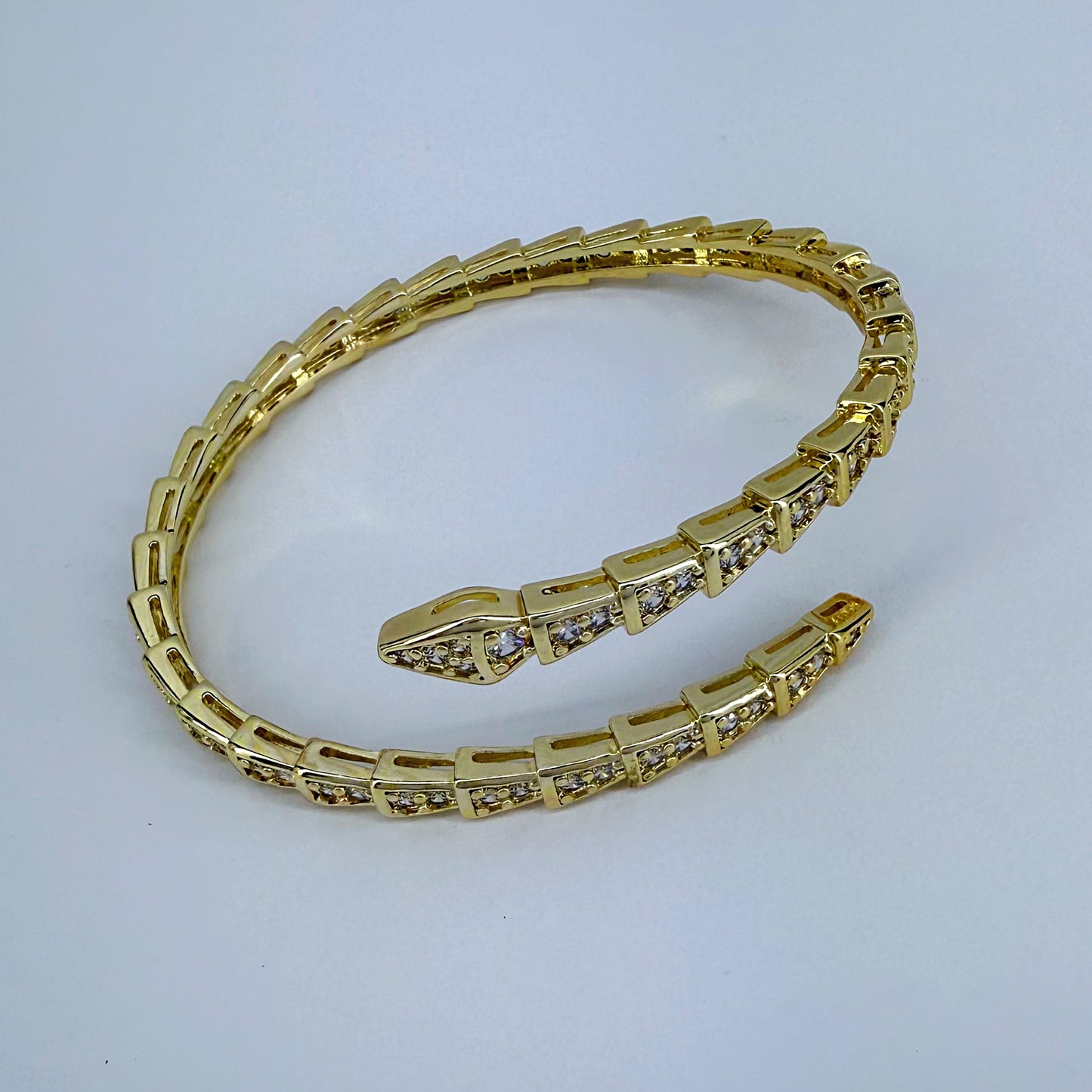 CZ Stones Snake Design Bracelet