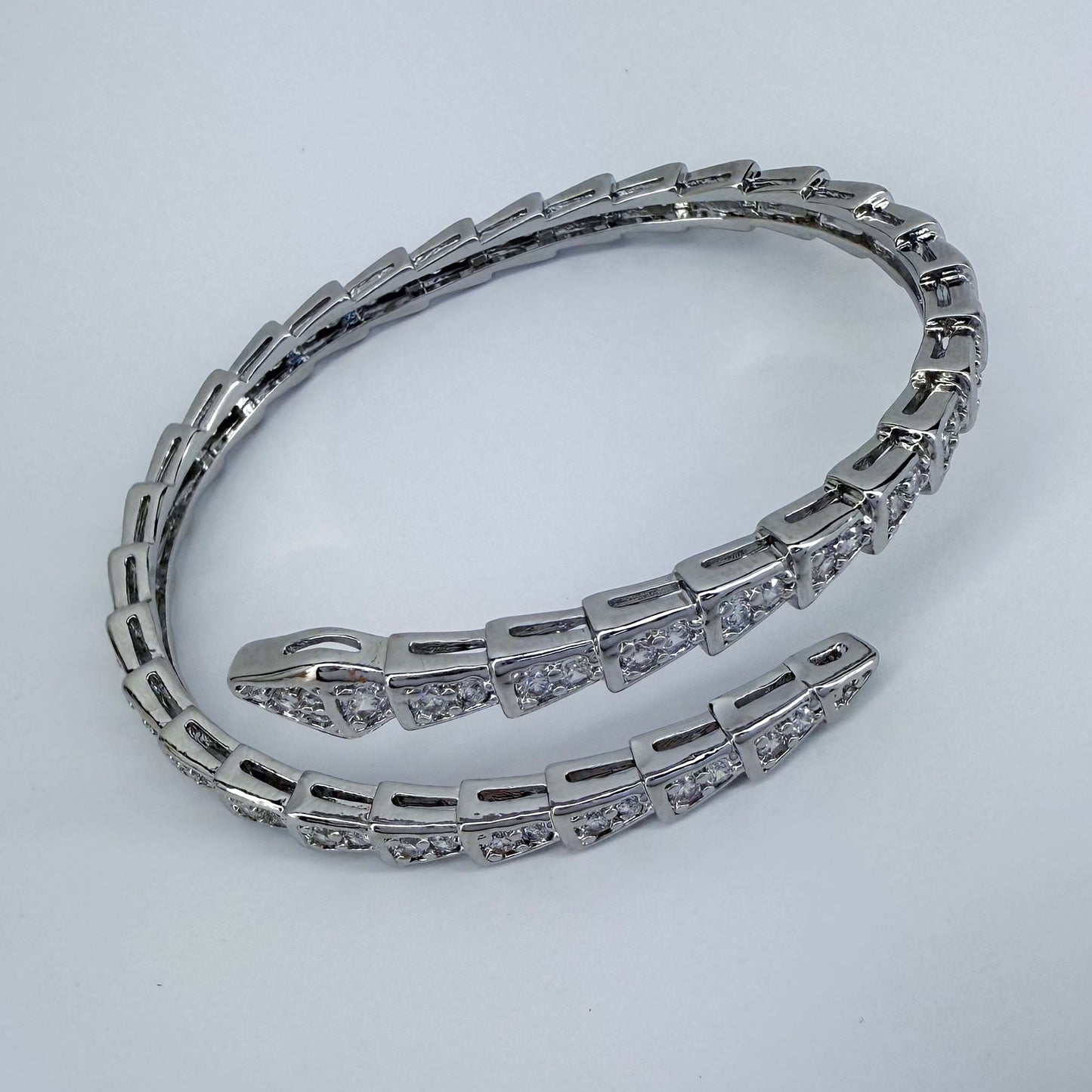 CZ Stones Snake Design Bracelet