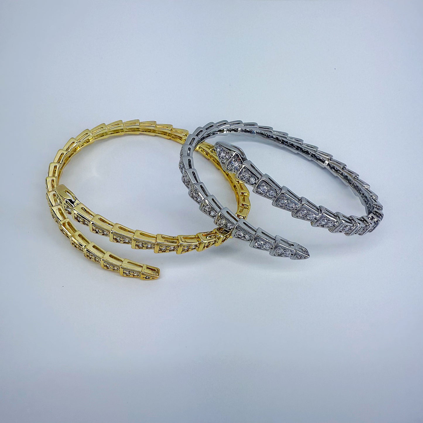 CZ Stones Snake Design Bracelet