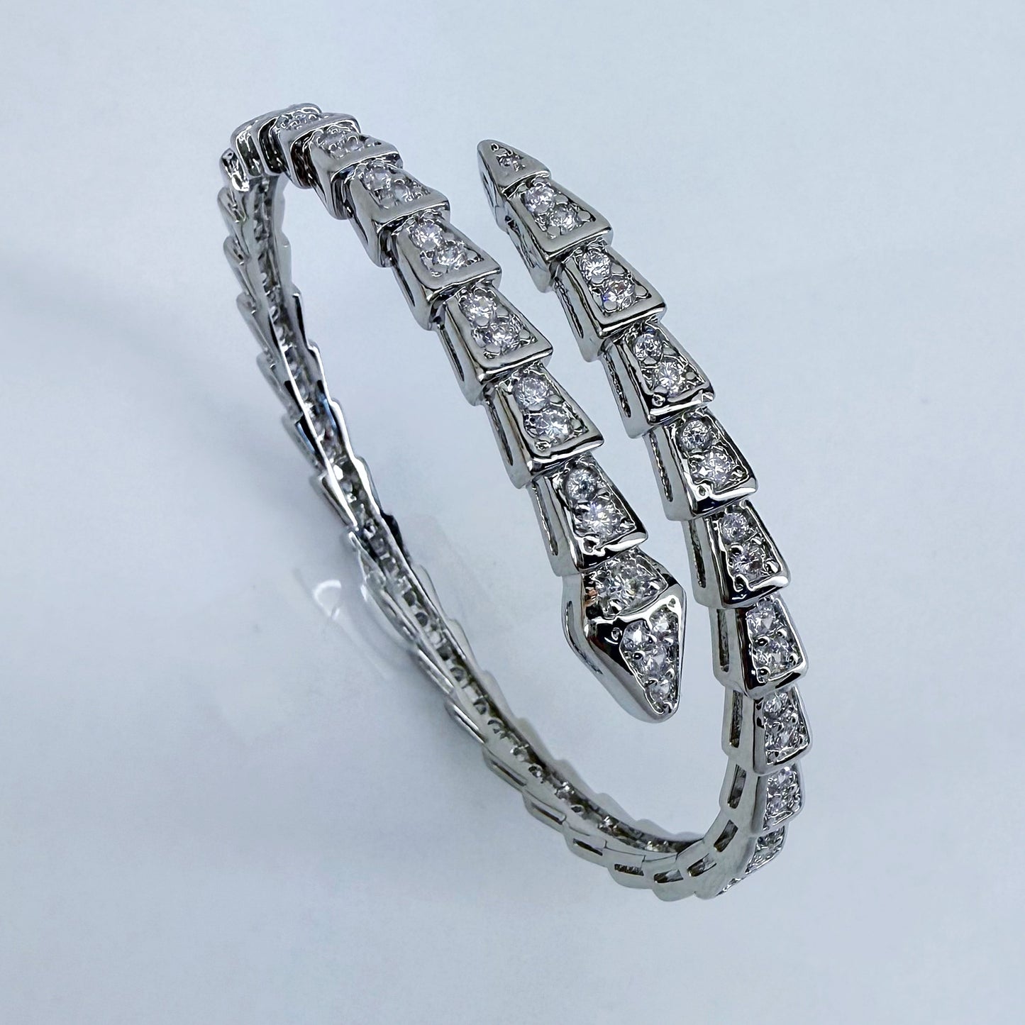 CZ Stones Snake Design Bracelet