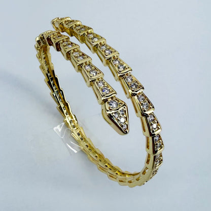 CZ Stones Snake Design Bracelet