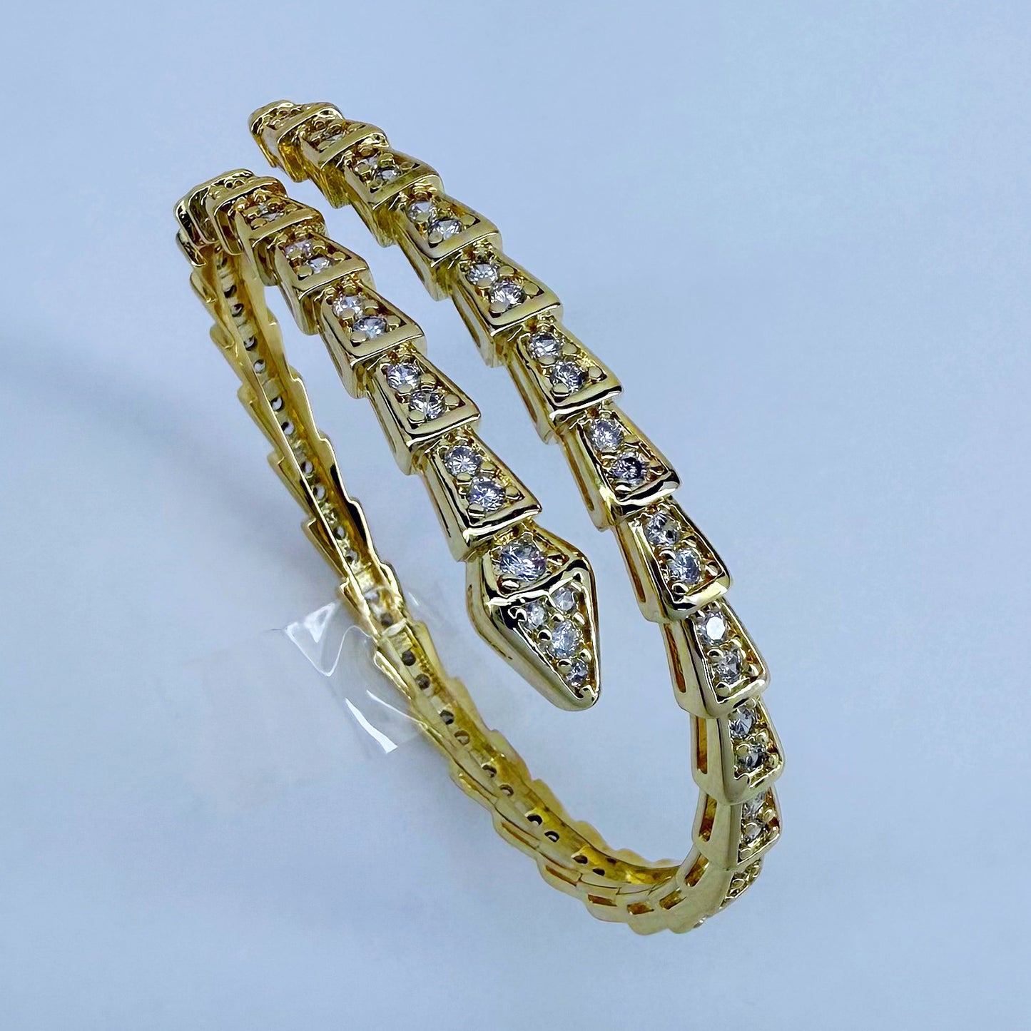CZ Stones Snake Design Bracelet