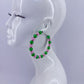 Colorful Pearls Hoop In Gold Or Silver Finish