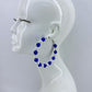 Colorful Pearls Hoop In Gold Or Silver Finish