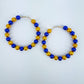 Colorful Pearls Hoop In Gold Or Silver Finish