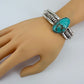 Turquoise Stone Decor Stretchable Bracelet
