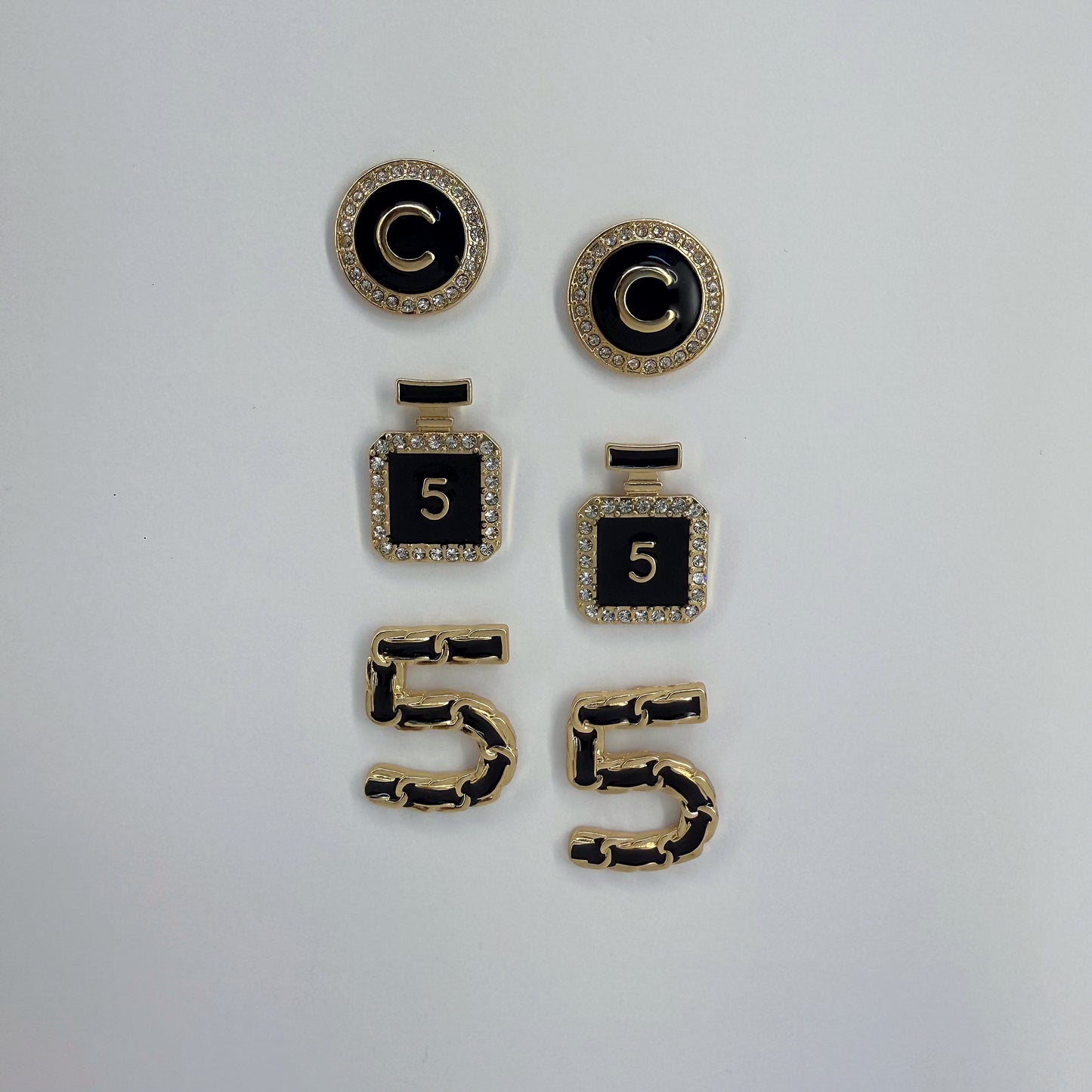 3 Pair Post Earring Set