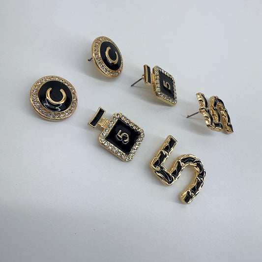3 Pair Post Earring Set