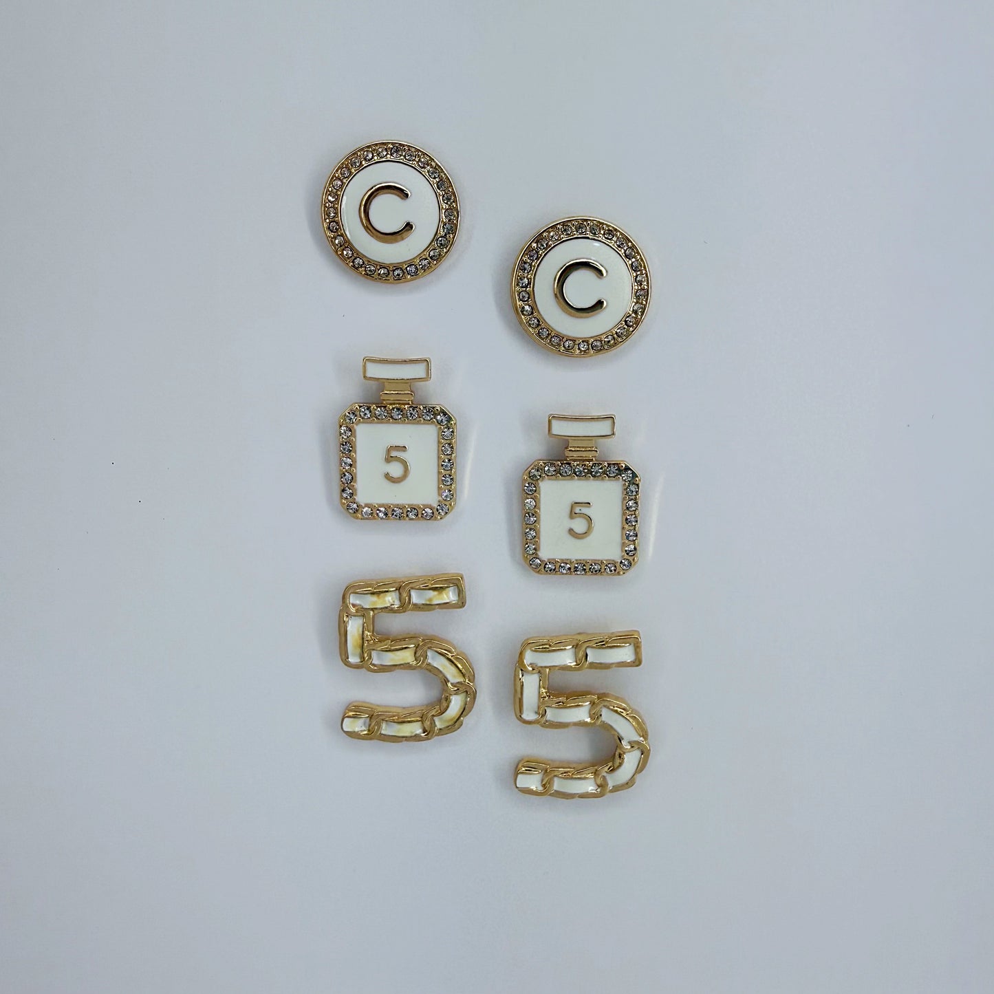 3 Pair Post Earring Set