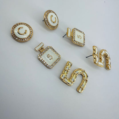 3 Pair Post Earring Set