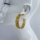 Acrylic Hoops Small Earrings With Leopard Print Or Clear Design