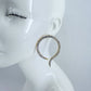 Gold or Silver Finish Snake Round Post Back Earrings
