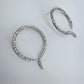 Gold or Silver Finish Snake Round Post Back Earrings