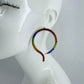 Gold or Silver Finish Snake Round Post Back Earrings