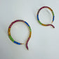 Gold or Silver Finish Snake Round Post Back Earrings