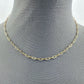 Gold Finish Triple Chain Necklaces