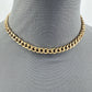 Gold Finish Triple Chain Necklaces