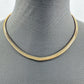 Gold Finish Triple Chain Necklaces