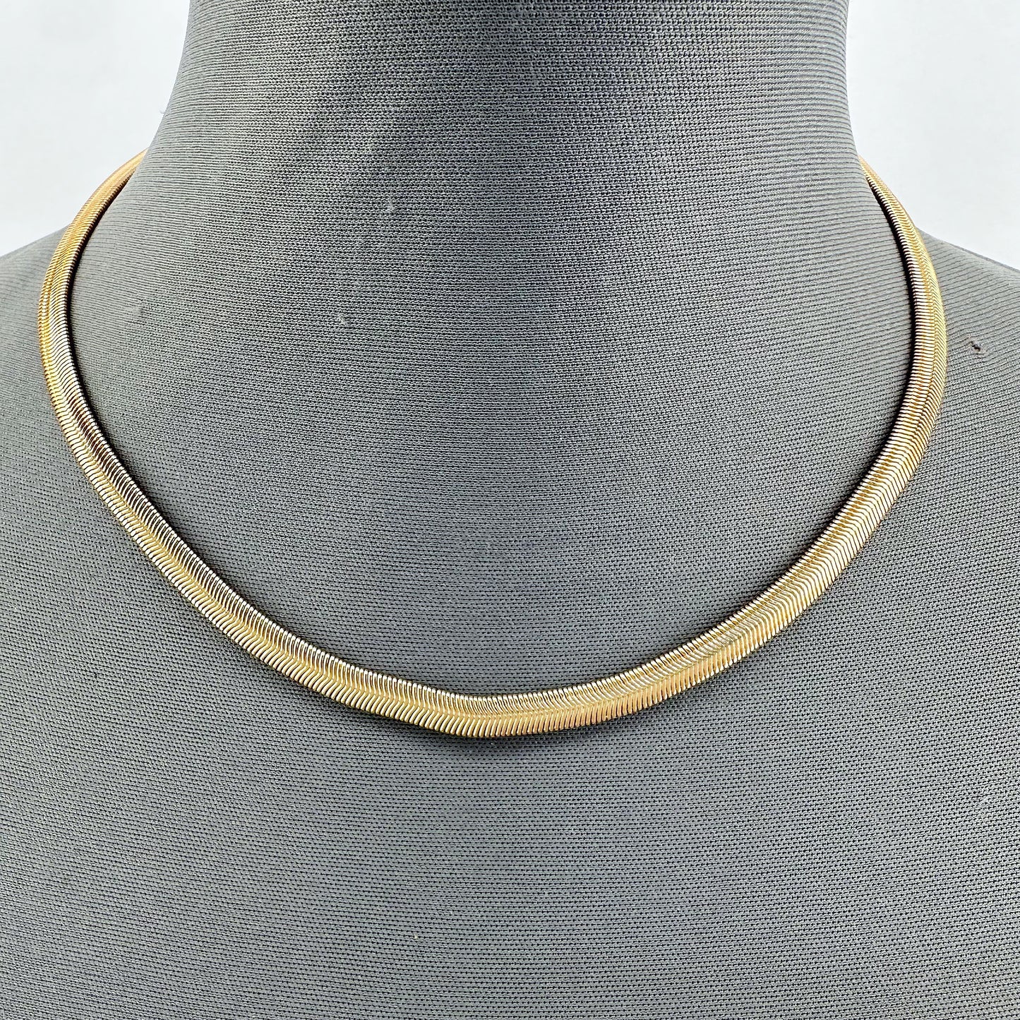 Gold Finish Triple Chain Necklaces