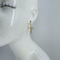 Fish Hook Earrings With The Word Love Design Dangle