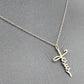 Chain Necklace With Word of Jesus Design Cross Pendant