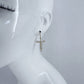 Fish Hook Earrings Jesus Word Cross Design Dangle