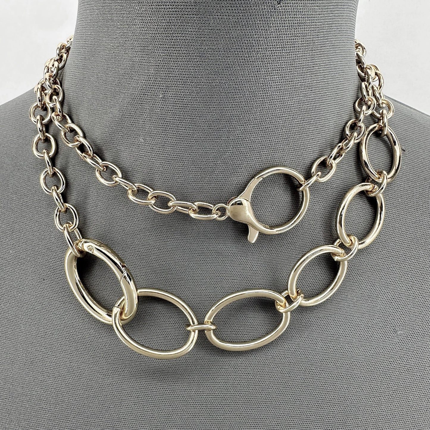 Double Cable Chain Designer Inspired Necklaces