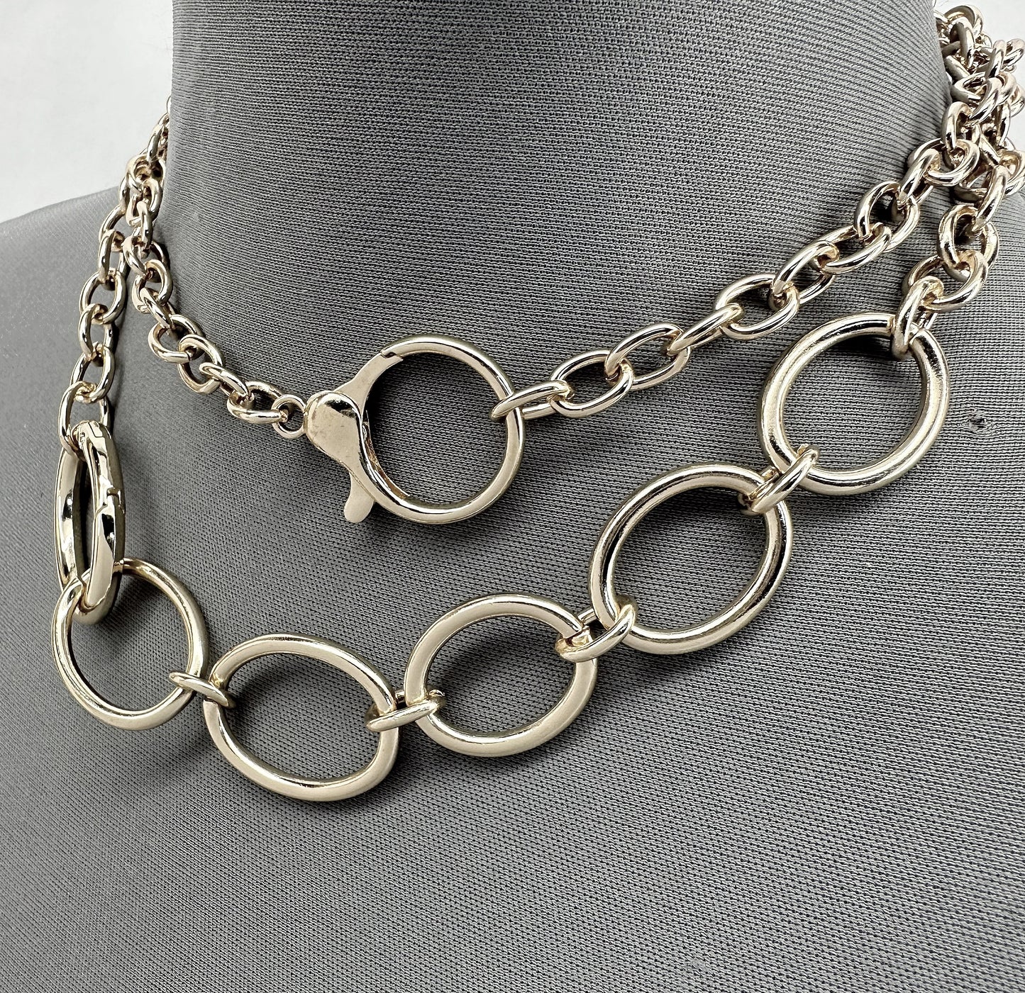 Double Cable Chain Designer Inspired Necklaces