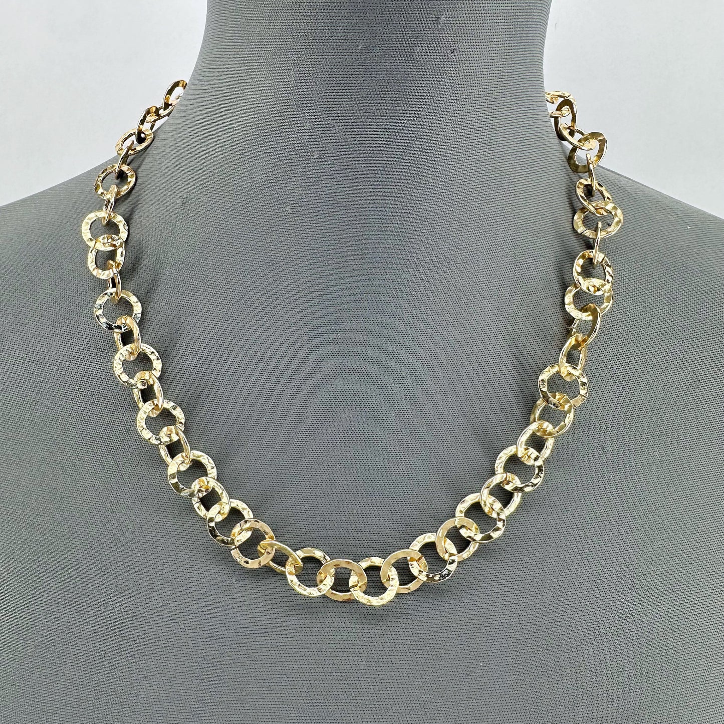 Triple Chain Necklaces With Cross Pendant