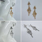 Dripping Design Drop Metal Post Earring