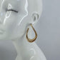 Twisted Oval Hoop Earrings