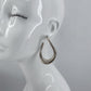 Twisted Oval Hoop Earrings