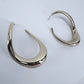 Twisted Oval Hoop Earrings