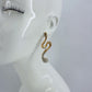 Geo Line Design Post Back Earrings