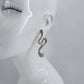 Geo Line Design Post Back Earrings