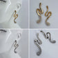 Geo Line Design Post Back Earrings