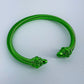 Set of 2 Pink and Green Cable Style Bracelet