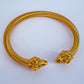 Set of 2 Blue and Gold Cable Style Bracelet