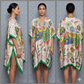 Multicolor Horse Print Cover Up Kimono