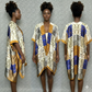 Gold and Blue Cover up Kimono